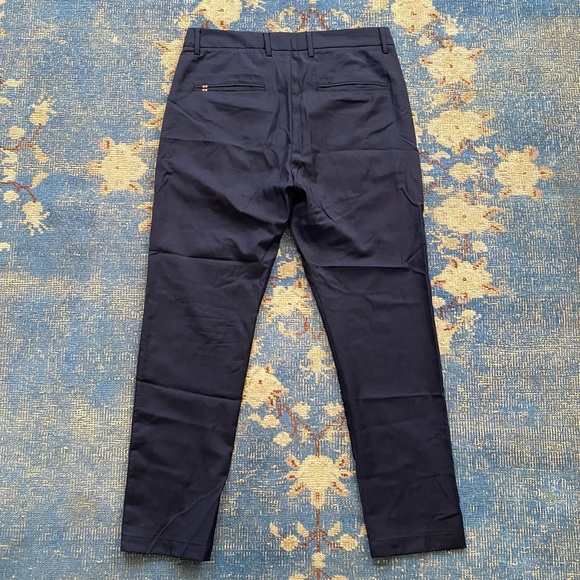Low Brand Cropped Virgin Wool Navy Trousers 33 - Picture 3 of 5